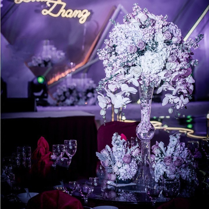 透明玻璃花瓶欧式高脚婚庆路引瓶子