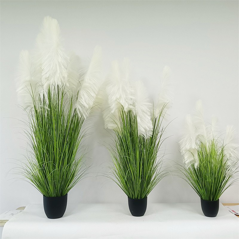 仿真花大型假花绿植盆栽芦苇干花大号芦苇芦苇草家居装饰道具摆件