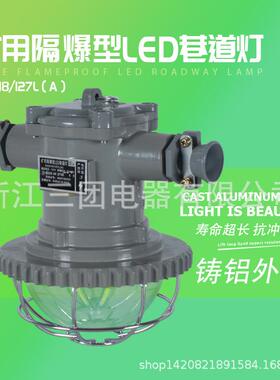 DGS36/127VL（A)防爆灯矿用36wLED圆形隔爆型矿用巷道灯带网罩