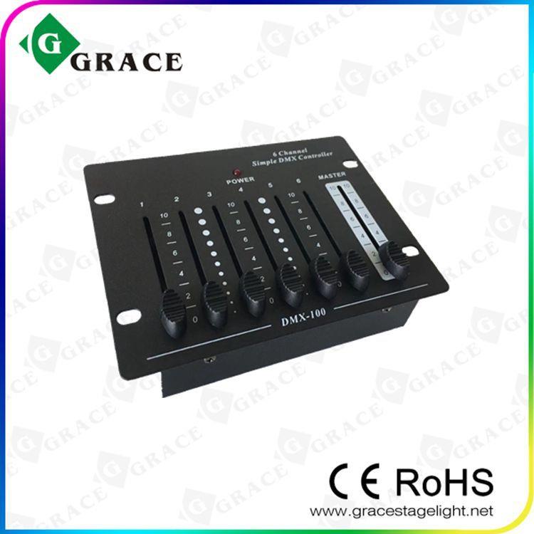 热销迷你6通道DMX512舞台灯光简易小控台便携LED投光灯控制器