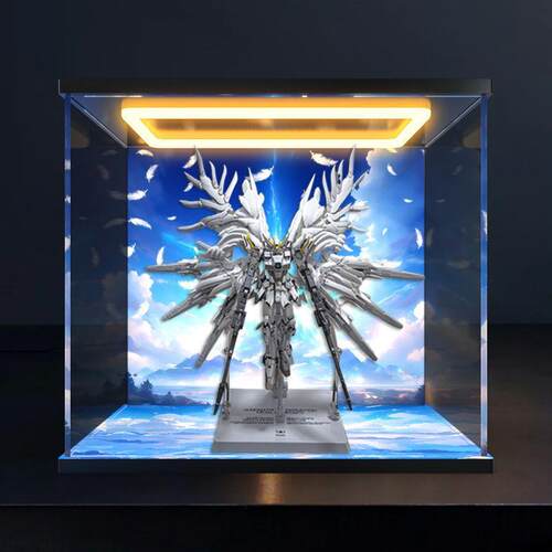 亚克力回型灯展示盒适用白雪姬 日版 万代 飞翼零式改 天使高达