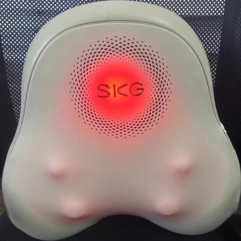 腰部按摩器T5二代按摩靠垫腰椎背推揉按摩仪肩颈揉捏家用加热