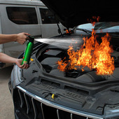 闪扑车载灭火器车家用水基小型便携式 消防器材3c认证干粉灭火筒