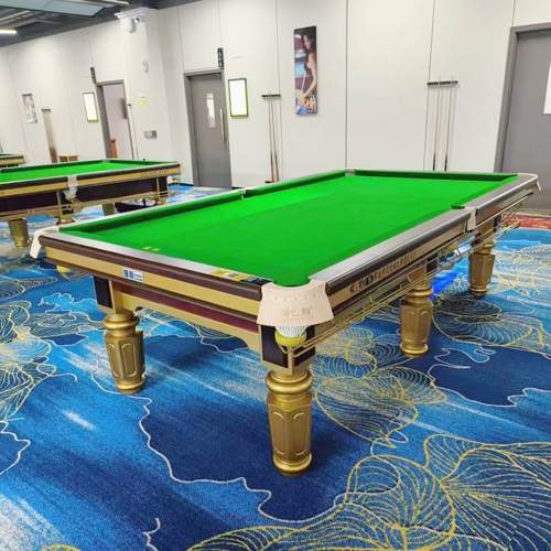 标准型台球桌广东工厂美式台球桌标准中式黑八台球室家用商用