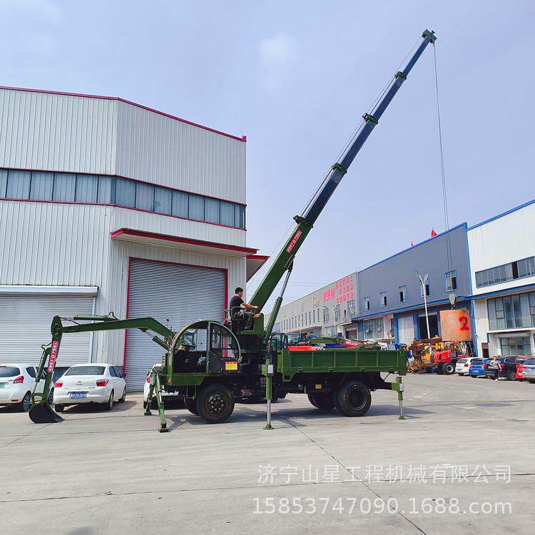 可上牌吊挖一体机功能多样四不像两头忙园林绿化可挖可吊自卸车