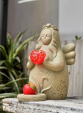 塞尔达女神小天使摆件仿石树脂动漫游戏场景手办收藏装饰创意亮灯