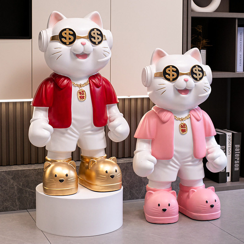 招财猫2025新款客厅大摆件店铺门店开业送礼家用旺宅收银台装饰品