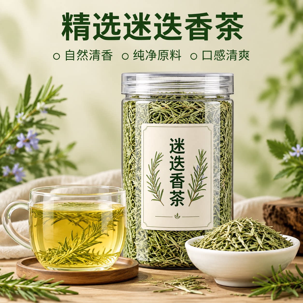 迷迭香茶叶天然泡水泡茶喝的饮品提神醒脑茶高三解困上班族旗舰店图片