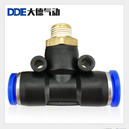 气动快速插接头PB4-01T型三通12-04外螺纹8-02气管6接头10-03大德