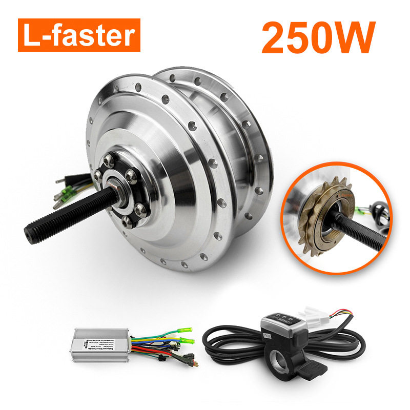 单速 24V36V 250W 电动自行车轮毂电机转换套件加速器手柄用于电