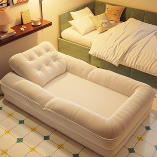 人类狗窝懒人沙发可躺可睡榻榻米床单人卧室小沙发床边靠背窝窝椅