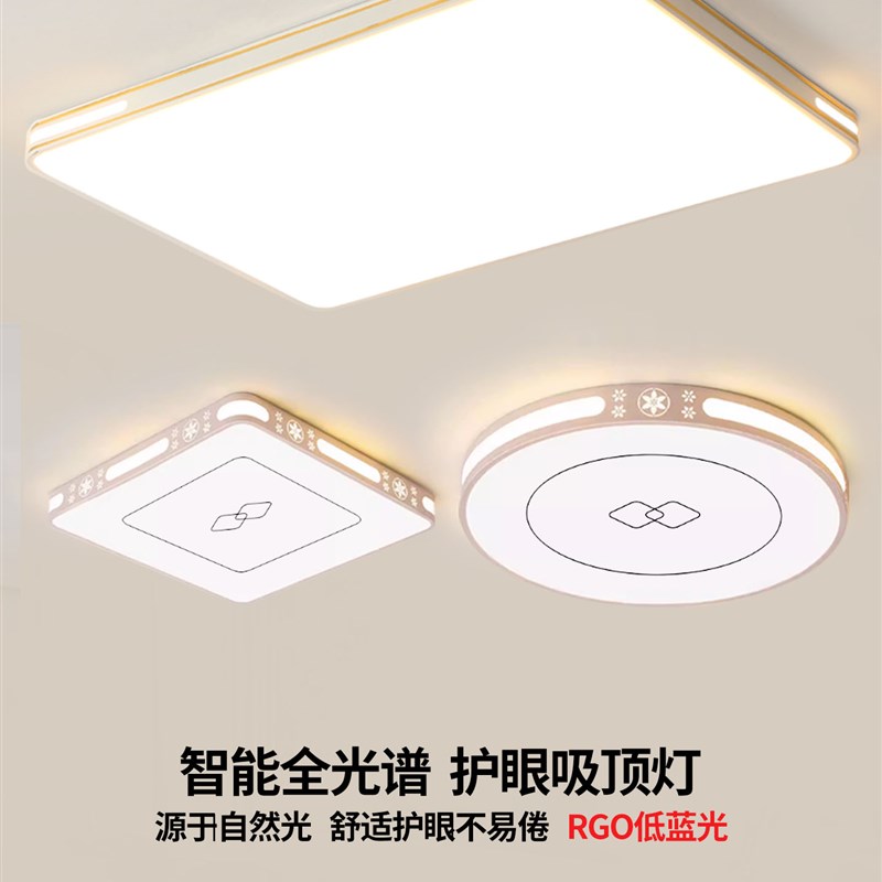 客厅大灯吸顶灯饰轻奢家用大u厅主卧室吊灯具现代简约大气2025新