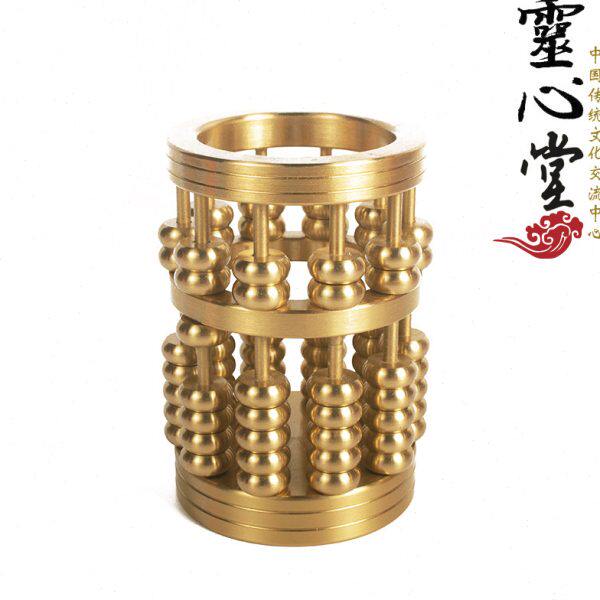 办公用品 礼品 文具笔桶 经商 开业 纯铜 算盘笔筒