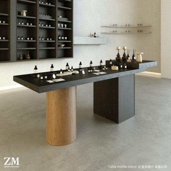 香氛店中岛桌香薰精油调香台蜡烛扩香石流水台木质组合长桌,商业/办公家具,中岛/流水台,淘宝优惠券,粉丝福利购,淘宝优惠卷