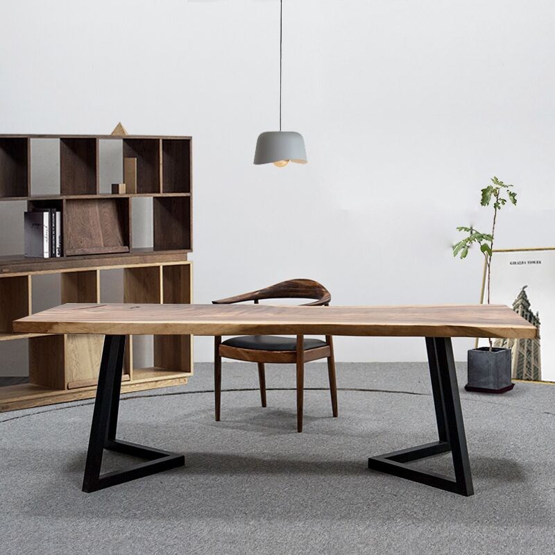 铁艺桌腿支架 办公桌子腿桌子脚架 实木大板O桌架定制金属脚架桌