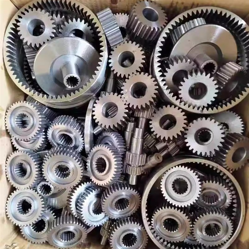 内齿圈齿轮斜齿齿条链轮链条定制0.5模小齿P轮1m 2模齿轮定做