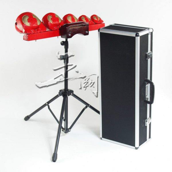 剧团演奏木鱼梆子带支架 红漆金粉五音木鱼梆子 联排木鱼送专用箱,乐器/吉他/钢琴/配件,梆子,淘宝优惠券,粉丝福利购,淘宝优惠卷