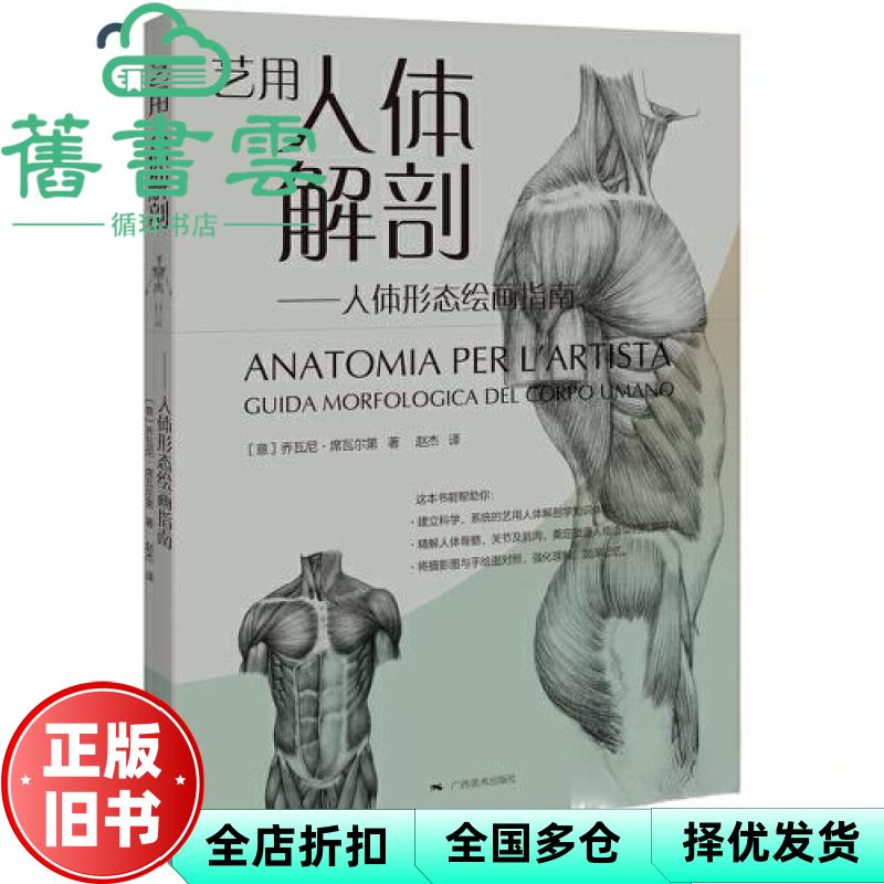 【正版旧书】艺用人体解剖——人体形态绘画指南 [意]乔瓦尼·席瓦尔第 广西美术出版社 9787549425723
