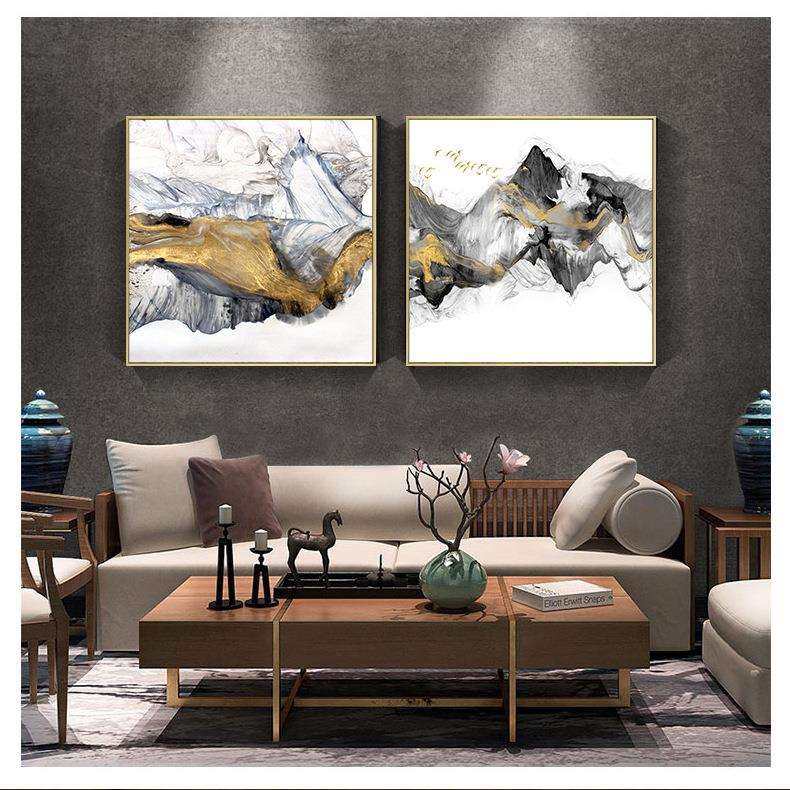 新中式抽象山水画轻奢客厅装饰画书房卧室挂画样板房沙发背景壁画,模玩/动漫/周边/娃圈三坑/桌游,模型制作工具/辅料耗材,淘宝优惠券,粉丝福利购,淘宝优惠卷