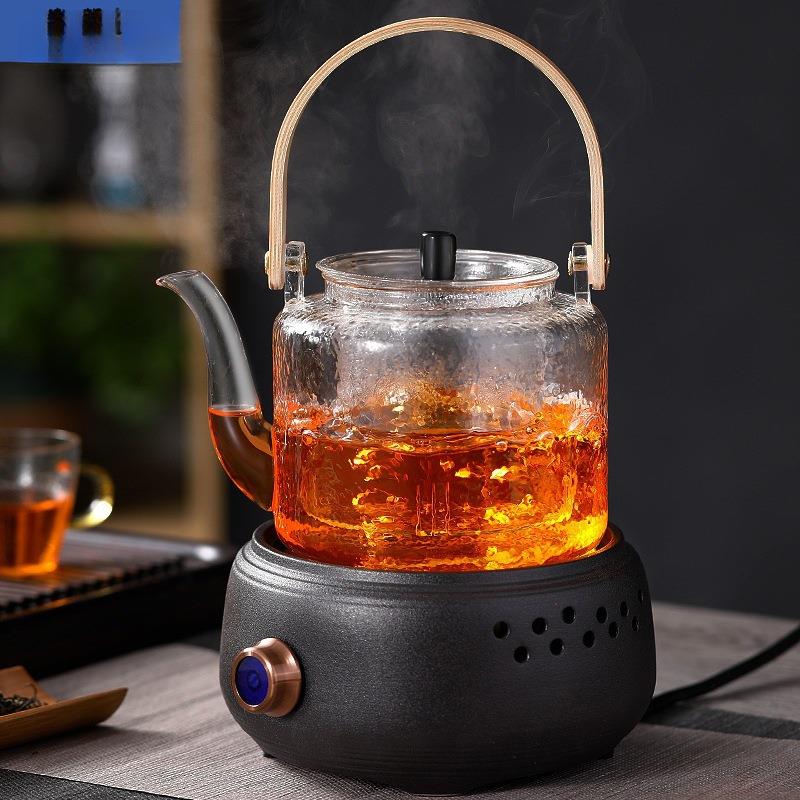 小型煮茶器套装陶瓷电陶炉围炉煮茶壶玻璃烧水壶家用茶具电热邮