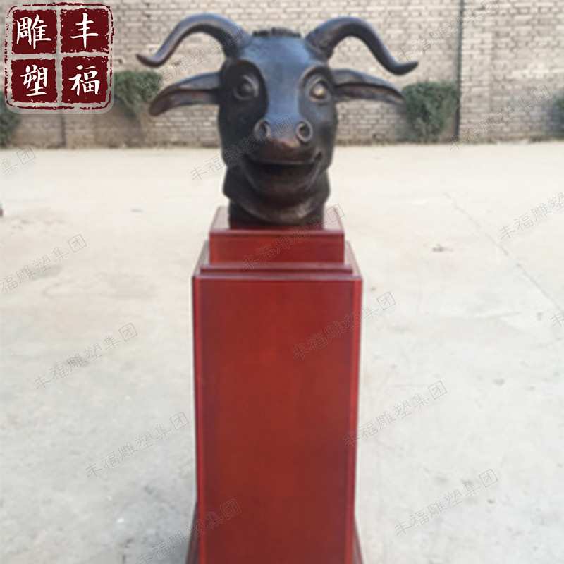 仿圆明园铸铜十二生肖铜像喷泉雕塑 铜动物兽首铜兽头吐水摆件