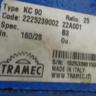 TRAMEC意大利KC90 直列减速机 25:1