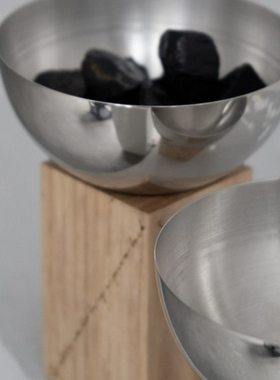 idemak原创无火香薰精油托盘扩香石水晶石北欧摆件持久香氛座