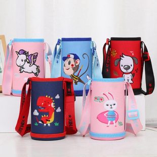 600ml通用加厚儿童卡通杯套保温杯杯套水杯壶套便携防摔杯子袋套