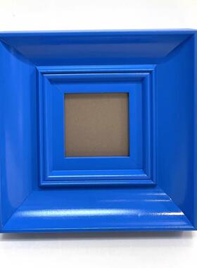 【支持定】现代简约实木蓝色油画外框相框画框镜框客厅展厅装饰