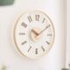 MJK北欧极简约钟表挂钟客厅网红现奶油风透明餐厅挂墙日式 时钟