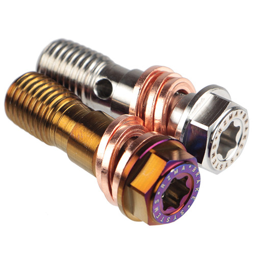 三通油管螺丝g二合一刹车泵用加长油嘴304不锈钢外六角内梅花M10