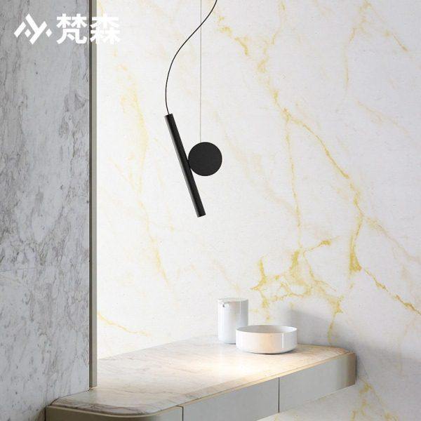 北欧现代简约大理石纹墙纸办公室  客厅卧室电视背景墙壁纸非自粘