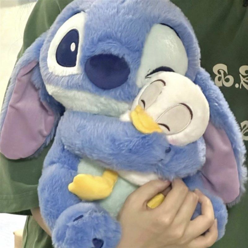 史迪仔抱抱唐老鸭玩m偶史迪奇毛绒公仔情人节娃娃送女生日礼物抱