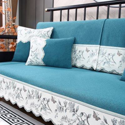 新中式沙发垫防滑坐垫实木沙发套罩现代简约布艺沙发盖布2024山水,居家布艺,沙发垫,淘宝优惠券,粉丝福利购,淘宝优惠卷