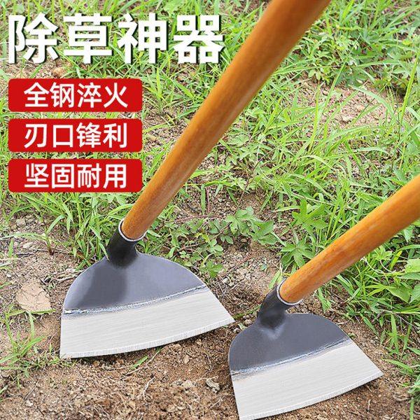进口锄头家用种菜锰钢除草工具农具松土翻地农用铁锹两用多功能,五金/工具,隔热手套,淘宝优惠券,粉丝福利购,淘宝优惠卷