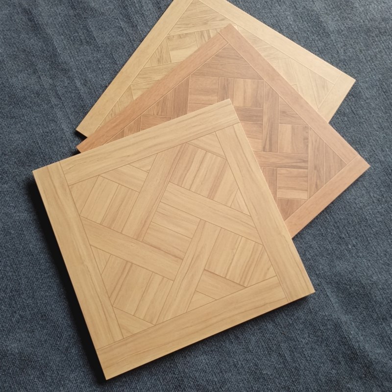 客厅卧室仿实木地板砖600*600法式木纹砖地砖凡尔赛X复古拼花瓷砖