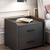 床头柜现代简约置物架卧室轻奢高级感床边柜小柜子储物柜床尾收纳