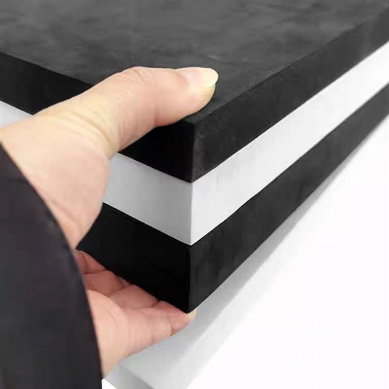 80度特硬黑白色keva泡棉材料减震泡沫板高密度包装盒内衬内托卡槽