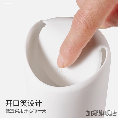 适配极氪001车载垃圾桶迷你硅胶垃G圾杯带盖垃圾筒收纳桶储物杯中