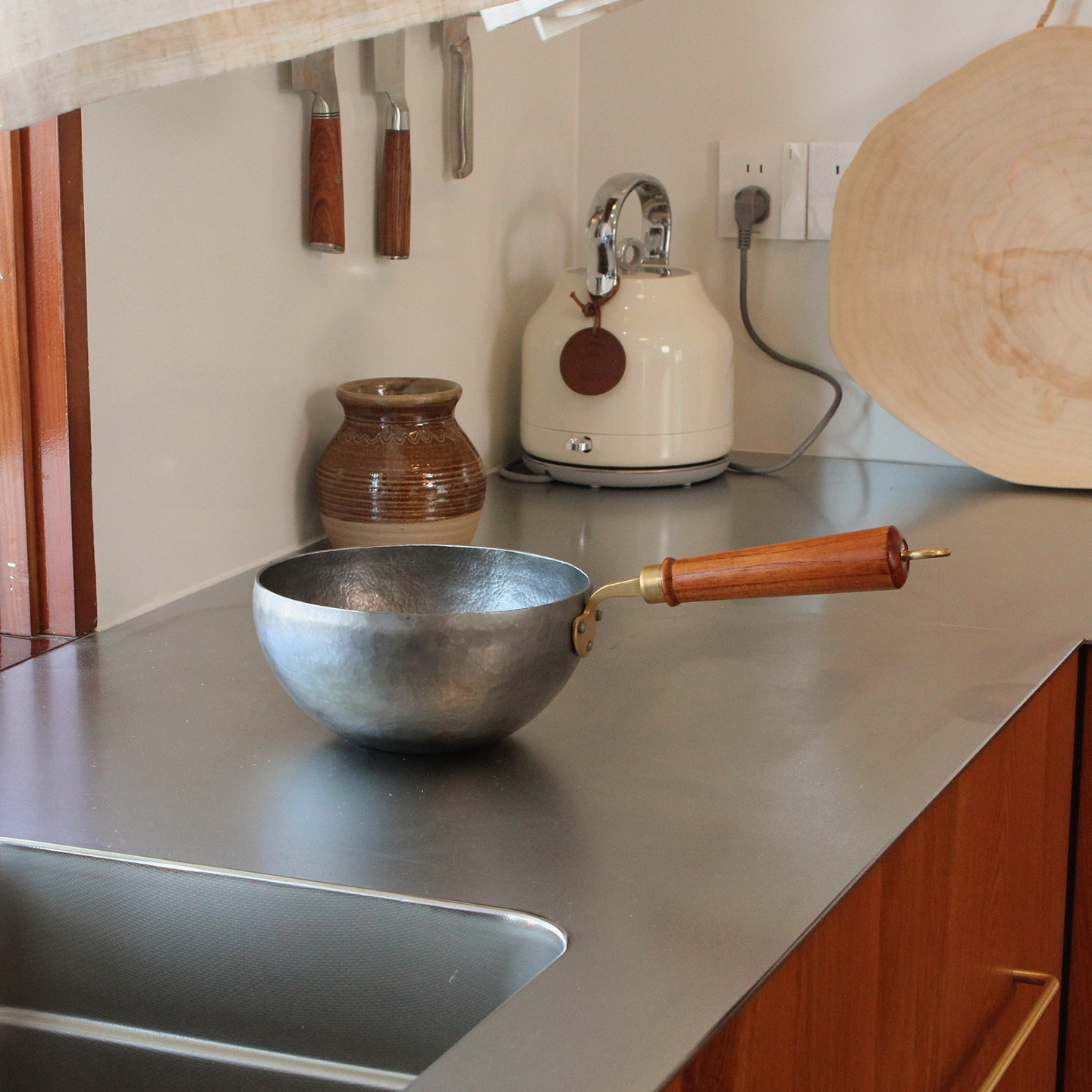 平野匠归手工锻打铁锅一人食奶锅宝宝辅食无涂层平底炒锅家用不粘