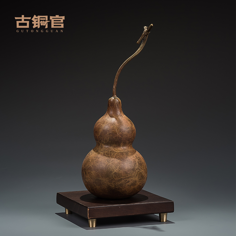 铜葫芦家居饰品桌面摆件文创礼品客厅玄关酒柜电视柜办公桌工艺品