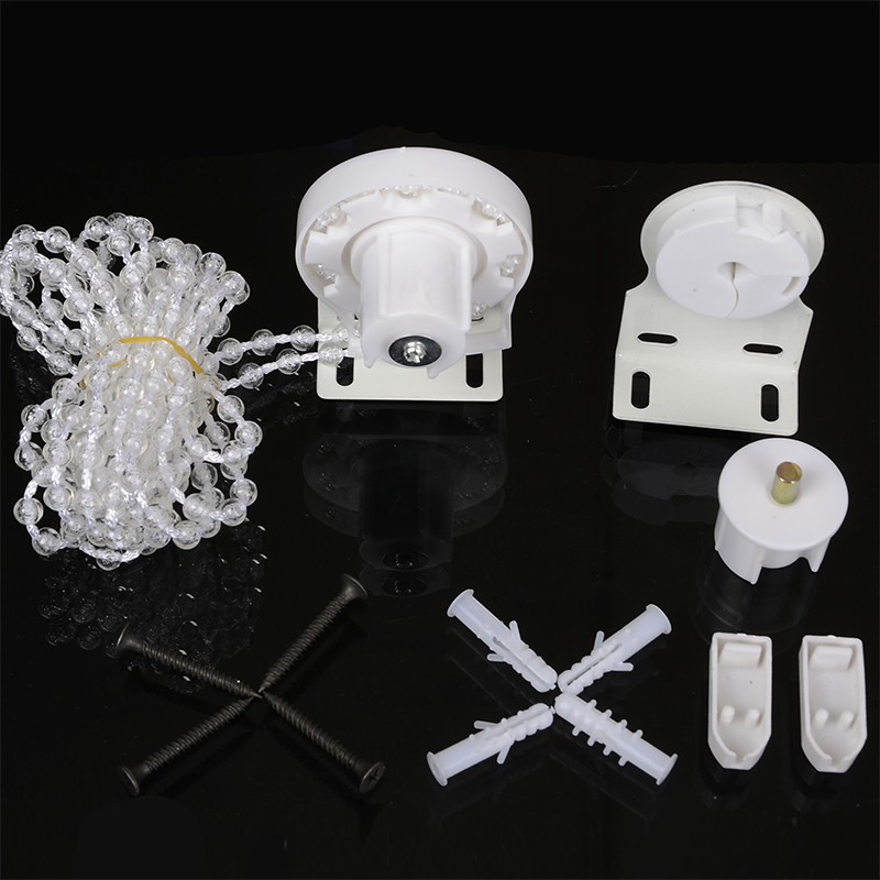 卷帘窗帘配件 固定器升降轴 拉珠拉绳单卖 五金杆子 全套卷拉式