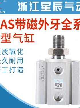星辰气动气缸外牙SDAS12/16/20/25/32/63-5/10/15/30/35/40/50-B