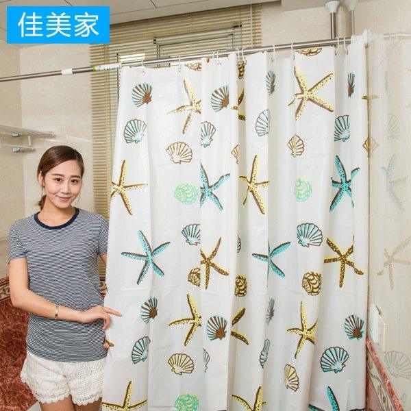 佳美家防水浴帘布加厚防霉浴室帘子隔断帘浴室门帘挂帘窗帘卫生间,家庭/个人清洁工具,浴帘,淘宝优惠券,粉丝福利购,淘宝优惠卷