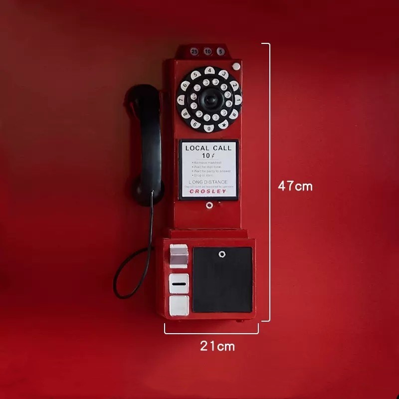 铁艺电话亭邮筒摆件大厅售楼落地场景展厅陈列装饰商场DP布置道具