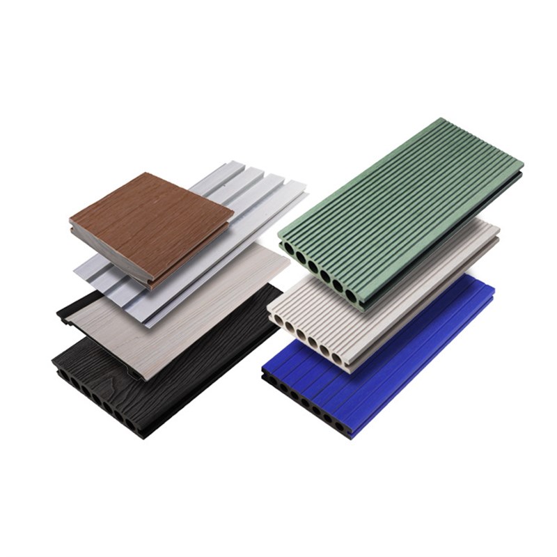 塑木地板户外防腐防水栈道河边景观工程长条木塑地板户外地板工厂