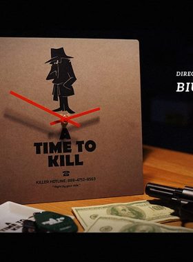 Steppyplus「A TIME TO KILL」时钟挂墙摆件 现代简约 挂钟 创意