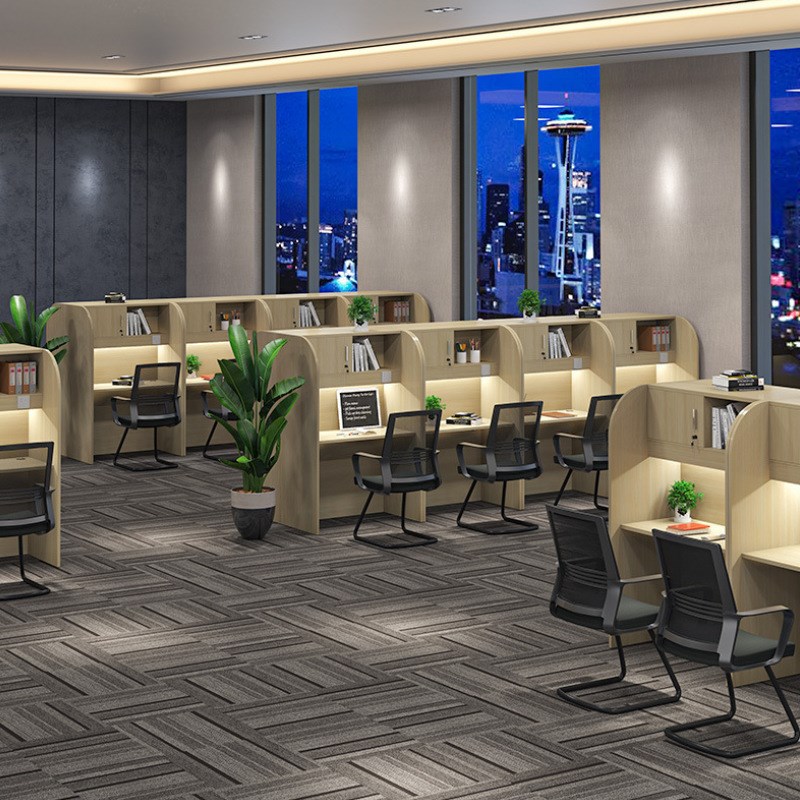 办公桌椅小型电话隔断复习桌学生培训课桌共享自习室学习桌考证桌