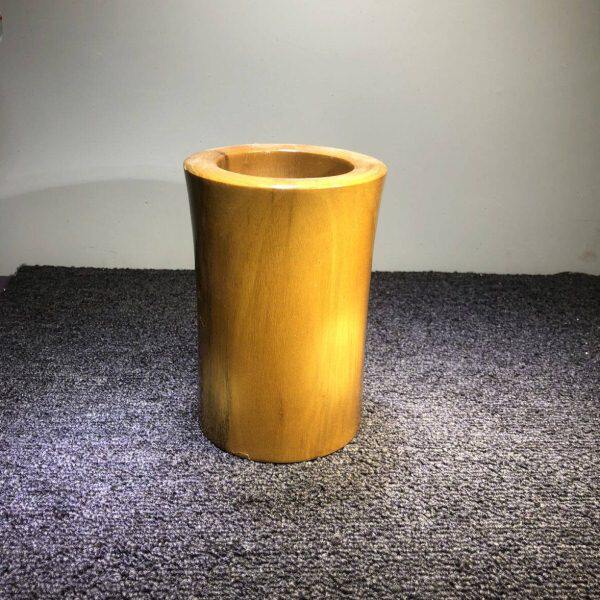 精品小叶金丝楠一木掏空文房四笔筒书房陈列手工车制作