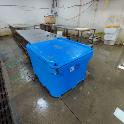 1000升耐用海鲜保温箱双层户外水产鱼肉浸泡桶耐磨滚塑异形